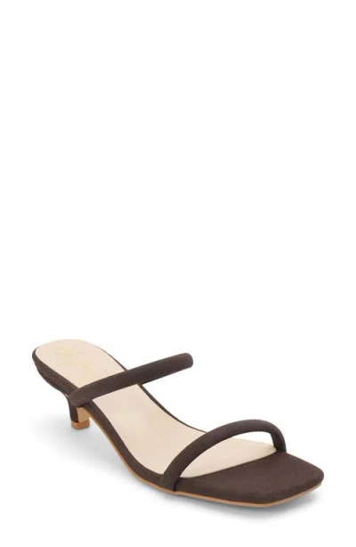 Coconuts By Matisse Red Kitten Heel Sandal In Brown