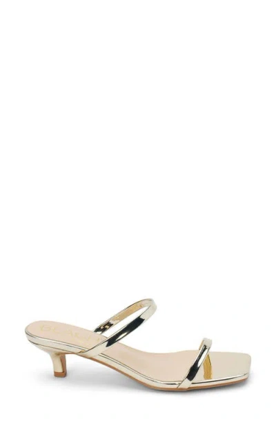 Coconuts By Matisse Red Kitten Heel Sandal In Gold