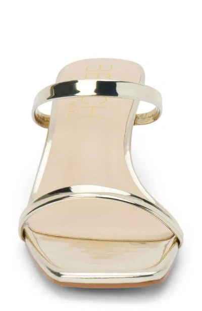 Coconuts By Matisse Red Kitten Heel Sandal In Gold