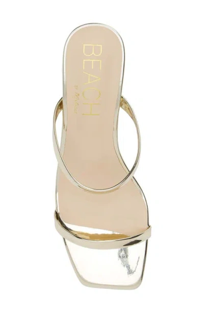 Coconuts By Matisse Red Kitten Heel Sandal In Gold