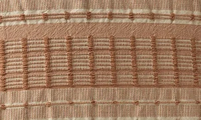 Coyuchi Sea Ridge Accent Pillow Cover In Brown