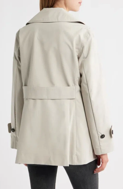 Save The Duck Beige Sofi Double-breasted Trench Coat In White