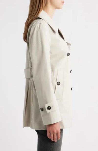 Save The Duck Beige Sofi Double-breasted Trench Coat In White