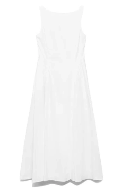 Mango Flared Midi-dress White In White