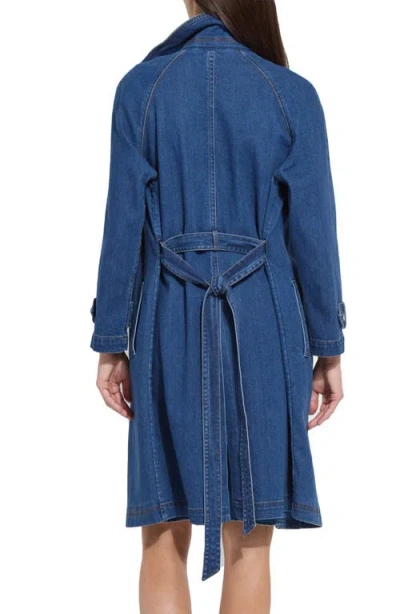 Lyssé Lysse Paris Denim Trench Coat In Blue