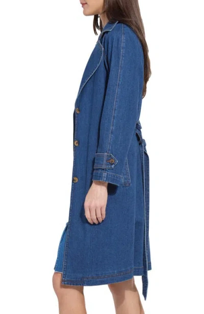 Lyssé Lysse Paris Denim Trench Coat In Blue