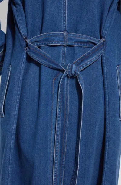 Lyssé Lysse Paris Denim Trench Coat In Blue
