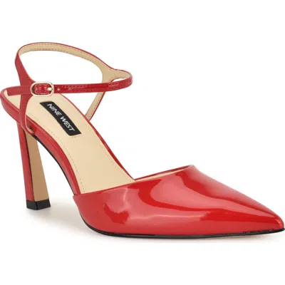 Nine West Women's Dezos 85mm Patent Faux Leather Pumps In Red