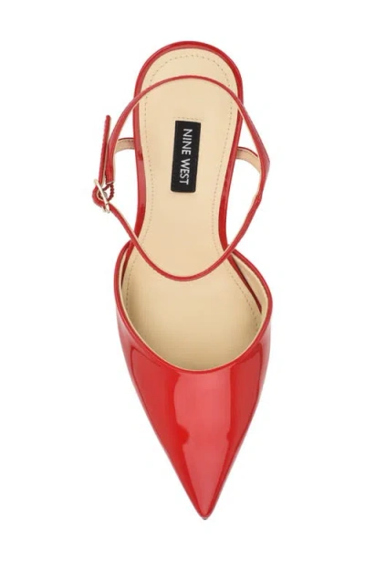 Nine West Women's Dezos 85mm Patent Faux Leather Pumps In Red