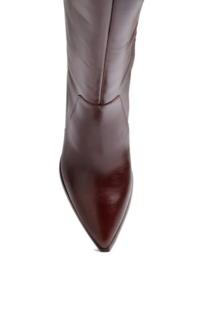 Vince Camuto Lumina Pointed Toe Boot In Brown