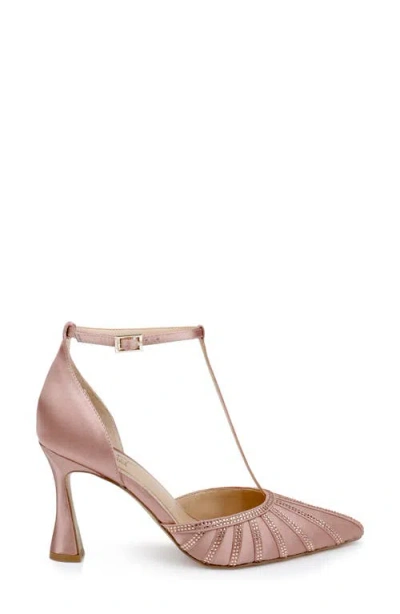 Jewel Badgley Mischka Women's Faithlyn Evening T-strap Pumps In Pink