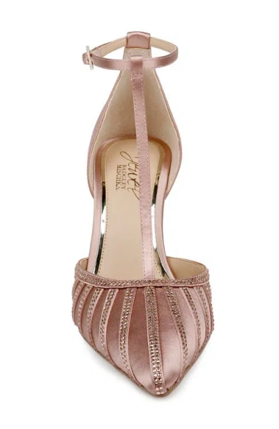Jewel Badgley Mischka Women's Faithlyn Evening T-strap Pumps In Pink