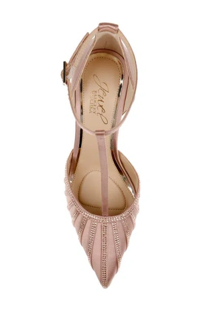 Jewel Badgley Mischka Women's Faithlyn Evening T-strap Pumps In Pink