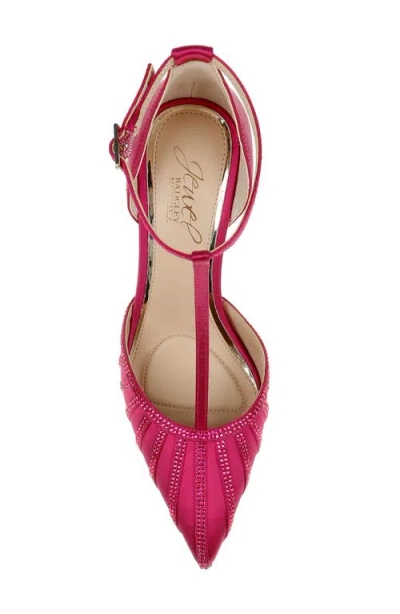 Jewel Badgley Mischka Women's Faithlyn Evening T-strap Pumps In Pink