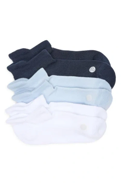 Zella 3-pack Tab Ankle Socks In White