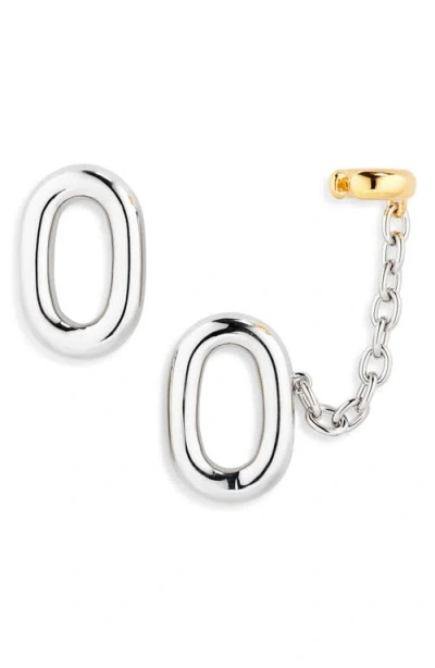 Rabanne Xl Link Earrings With Attached Ear Cuff