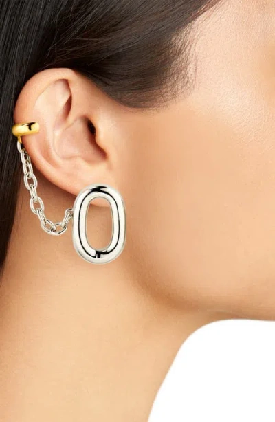 Rabanne Xl Link Earrings With Attached Ear Cuff