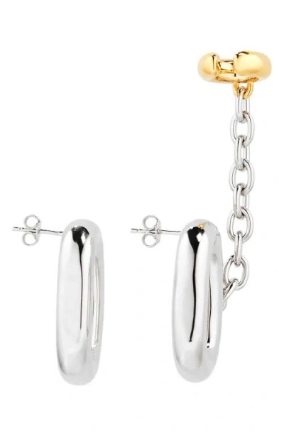 Rabanne Xl Link Earrings With Attached Ear Cuff