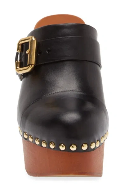 Chloé Chloe Jeannette Leather Wedge Clog