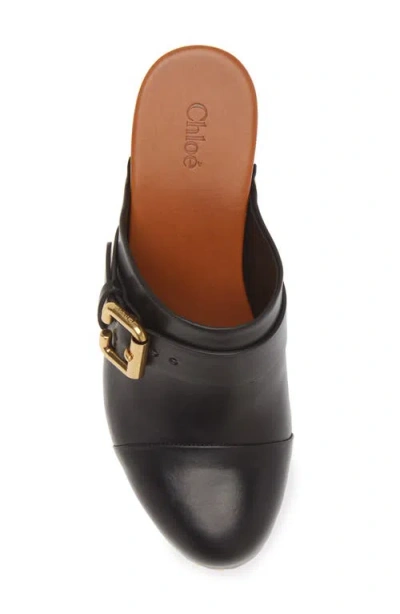 Chloé Chloe Jeannette Leather Wedge Clog