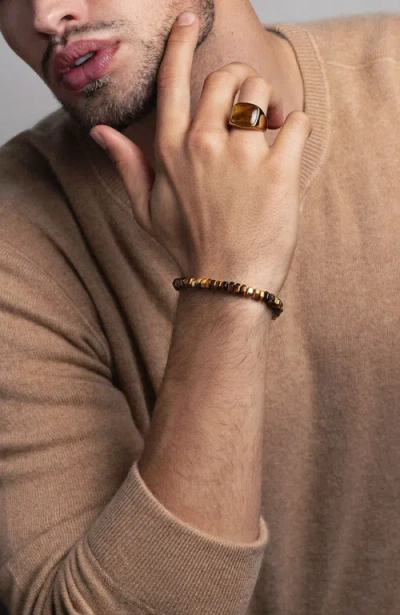 Nialaya Hexagon Beaded Bracelet