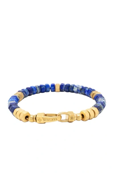 Nialaya Hexagon Beaded Bracelet