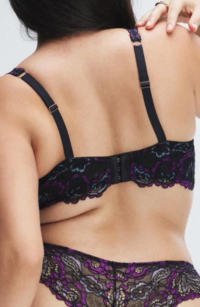 Savage X Fenty Romantic Corded Metallic Lace Padded Demi Bra