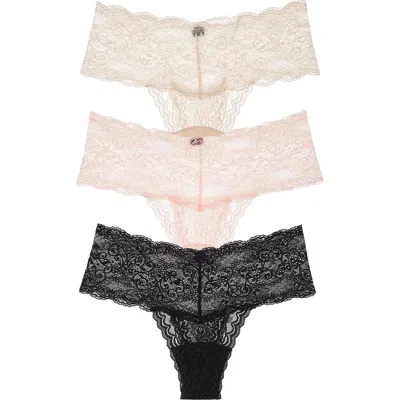 Journelle Sapna 3-pack Mid Rise Thongs