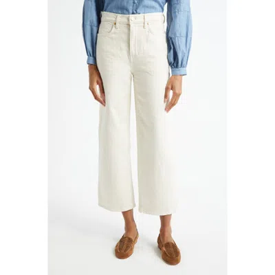Veronica Beard Crosbie High Waist Crop Wide Leg Jeans