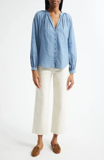 Veronica Beard Crosbie High Waist Crop Wide Leg Jeans