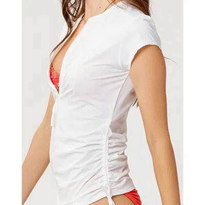 Carve Designs Dawson Rashguard In White