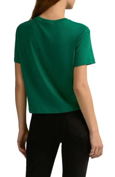 Favorite Daughter Cropped Collegiate Tee In Green