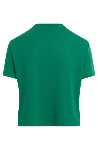 Favorite Daughter Cropped Collegiate Tee In Green