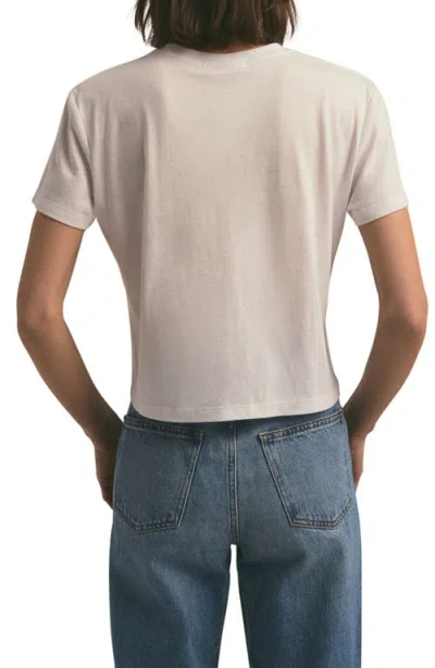 Favorite Daughter Cropped Collegiate Tee In Neutral