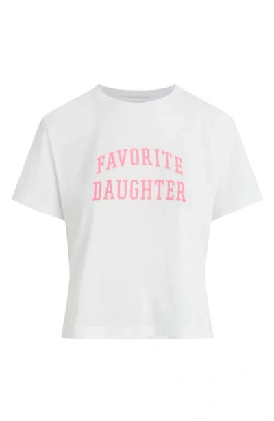 Favorite Daughter Cropped Collegiate Tee In Neutral