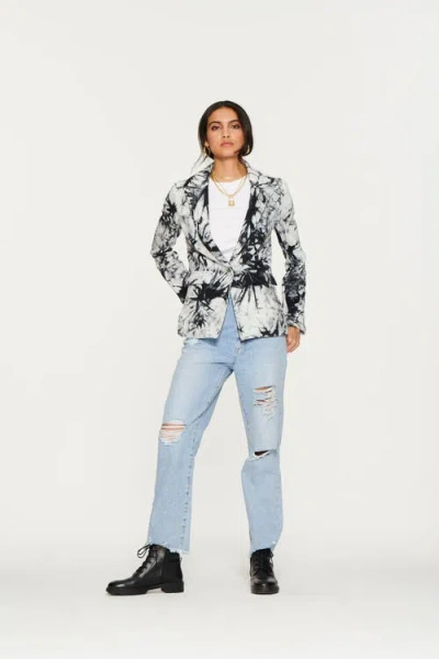 Blue Revival Helen Tie Dye Blazer With Removable Denim Insert