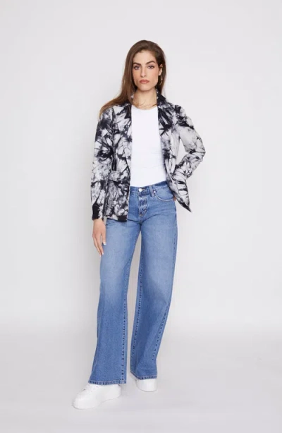 Blue Revival Helen Tie Dye Blazer With Removable Denim Insert
