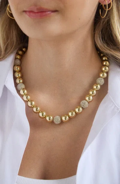 Baublebar Pavé & Goldtone Beade Statement Necklace