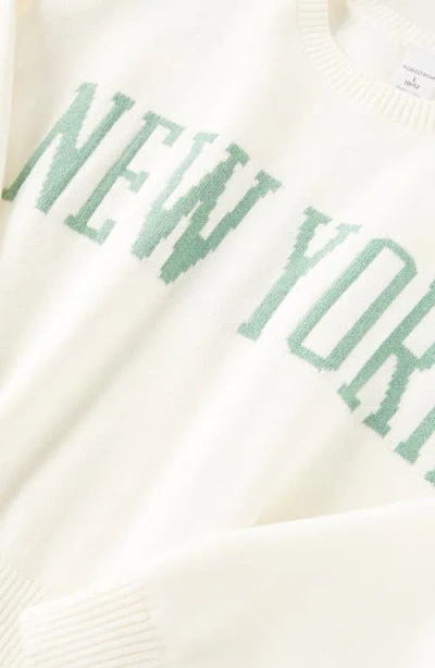 Nordstrom Kids' Intarsia Crewneck Sweater In Neutral