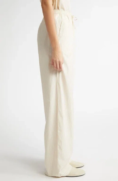Loulou De Saison Sero Stripe Elastic Waist Pants