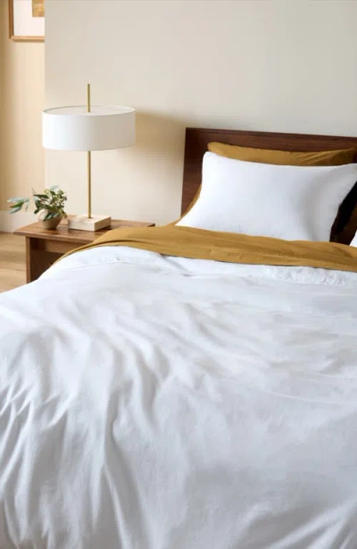 Parachute Soft Luxe Organic Cotton Sateen Duvet Cover In White