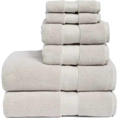 Nordstrom Organic Hydrocotton 6-piece Towel Set $144 Value In Gray