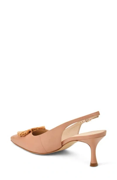 Jack Rogers Brynn Raffia Flower Slingback Pump