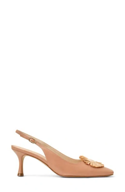 Jack Rogers Brynn Raffia Flower Slingback Pump