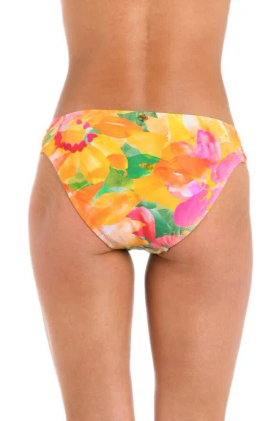 Sunshine 79 Utopia Shirred Side Bikini Bottoms In Multi