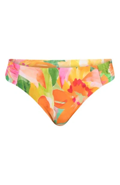 Sunshine 79 Utopia Shirred Side Bikini Bottoms In Multi