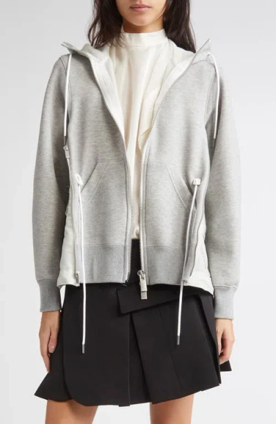 Sacai Sponge Sweat X Nylon Twill Hoodie