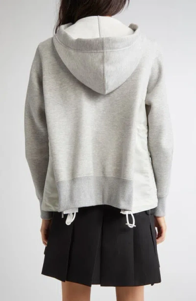 Sacai Sponge Sweat X Nylon Twill Hoodie