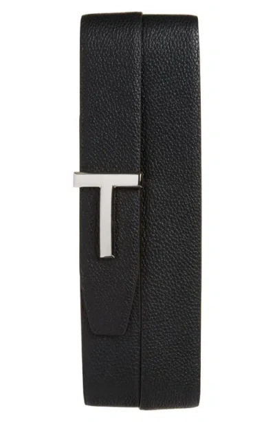 Tom Ford T Icon Reversible Soft Grain Leather Belt