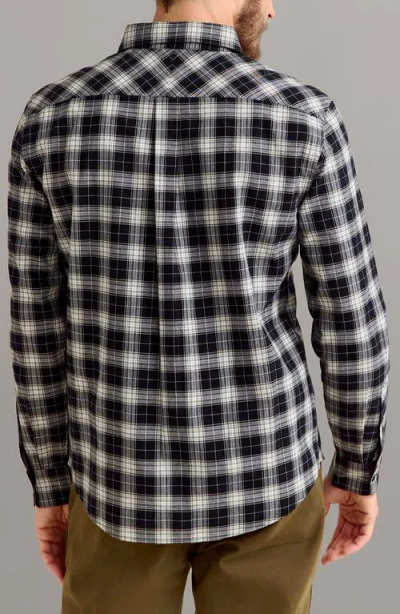 Billy Reid John Plaid Cotton Button-up Shirt In Black